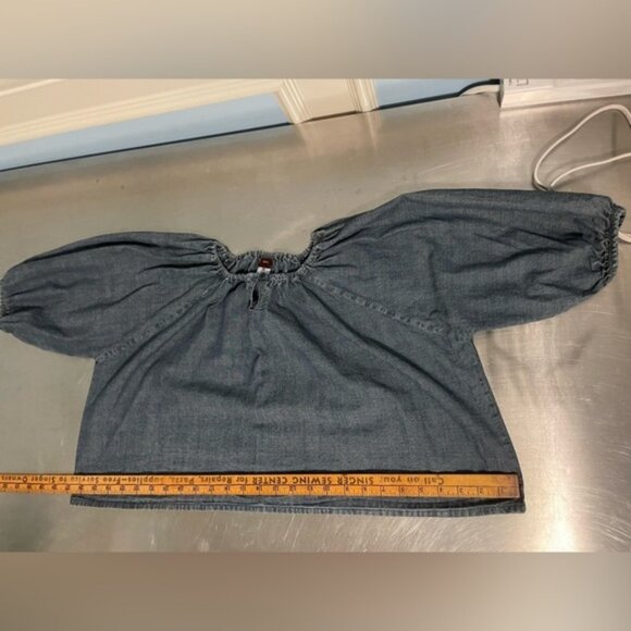 Tea Collection - girls - over sized denim look top - Picture 4 of 5